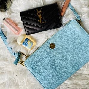 Tory Burch Robinson Pebbled Wallet Crossbody Bag